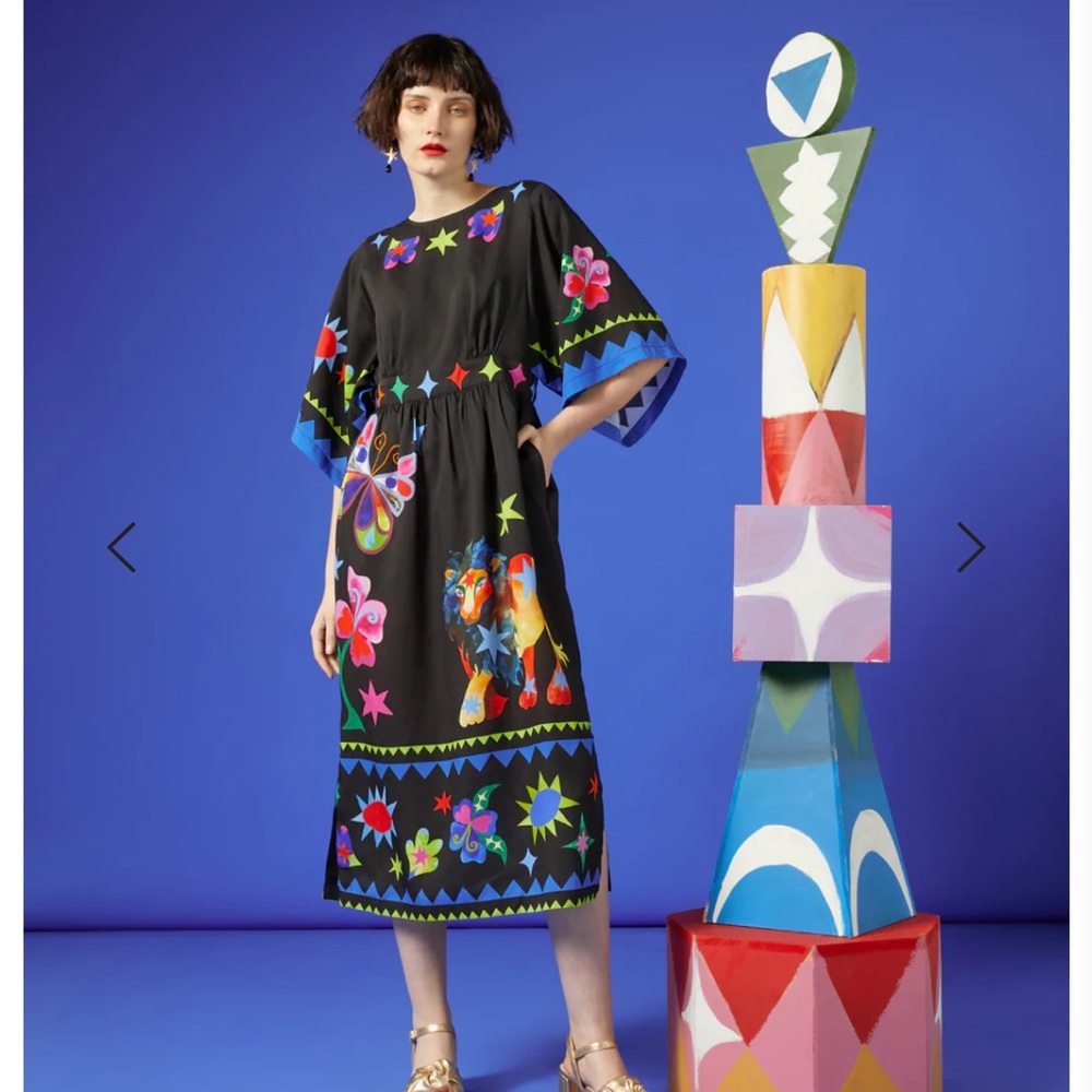 GORMAN AU Mystic Creatures Long Scarf Dress